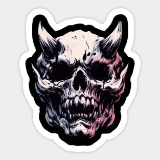 Demon skull pastel Sticker